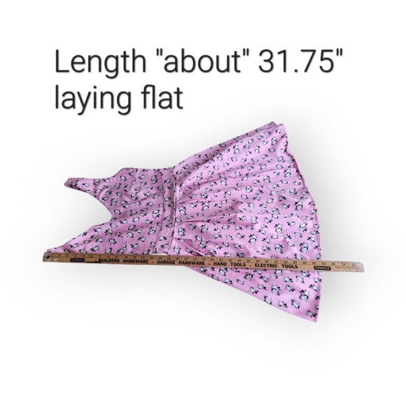 ModCloth Ixia sleeveless pink retro French Bulldog printed summer dress size XS - Picture 11 of 13